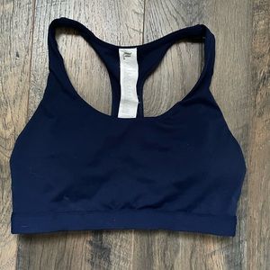 Fabletics Strappy Sports Bra dark purple